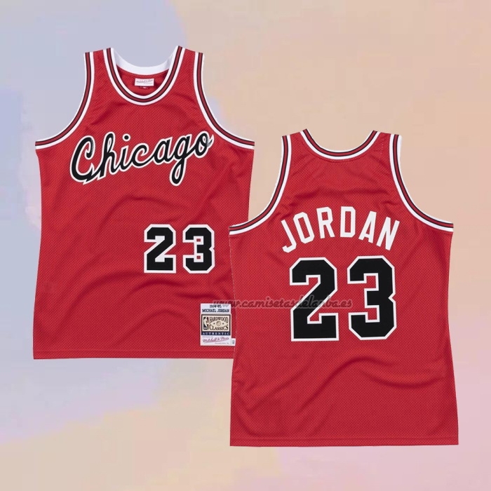 Camiseta Chicago Bulls Michael Jordan NO 23 Mitchell & Ness 1984-1985 Rojo